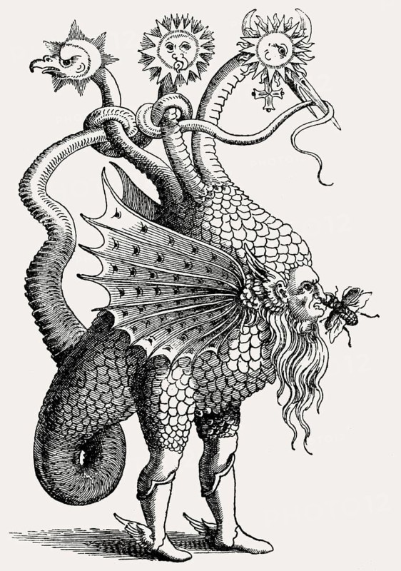 Anti-Catholic animal parody about criticism disability of the Catholic Church, 16th-century