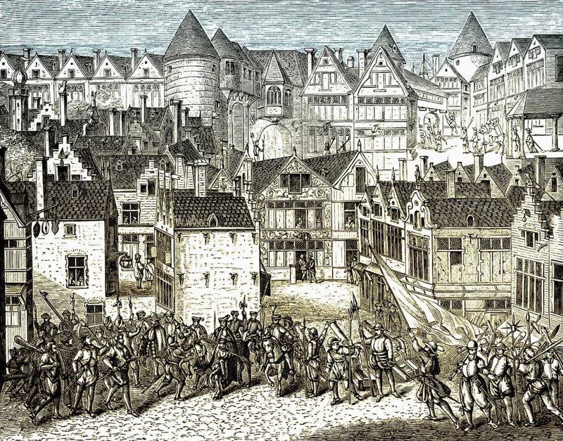 Antwerp revolution, Spanish Netherlands, 16th century, Die Revolte von Antwerpen im niederländischen Unabhängigkeitskampf, 16. Jahrhundert
