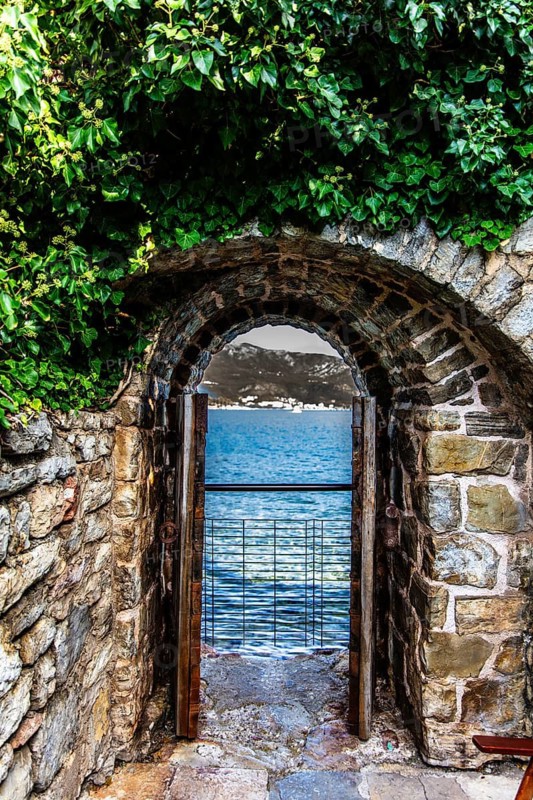 Alleys in the old town centre of Budva, Montenegro, Budva, Montenegro