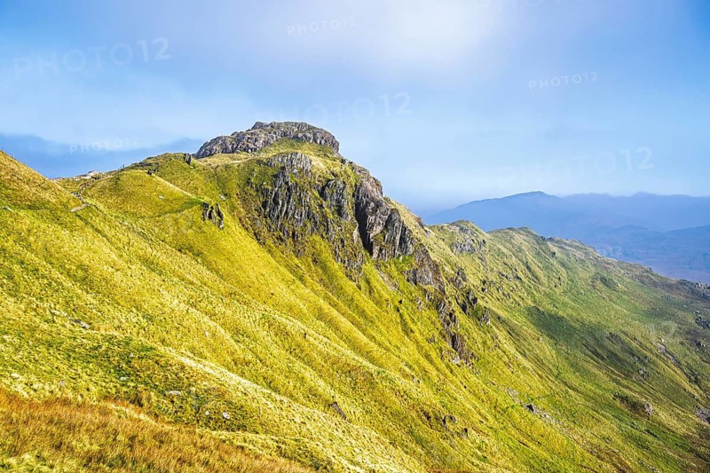 Pyg Track over Llyn Llydaw lake, Pen-y-Pass, mountain pass, Snowdonia, Gwynedd, north-west Wales, UK