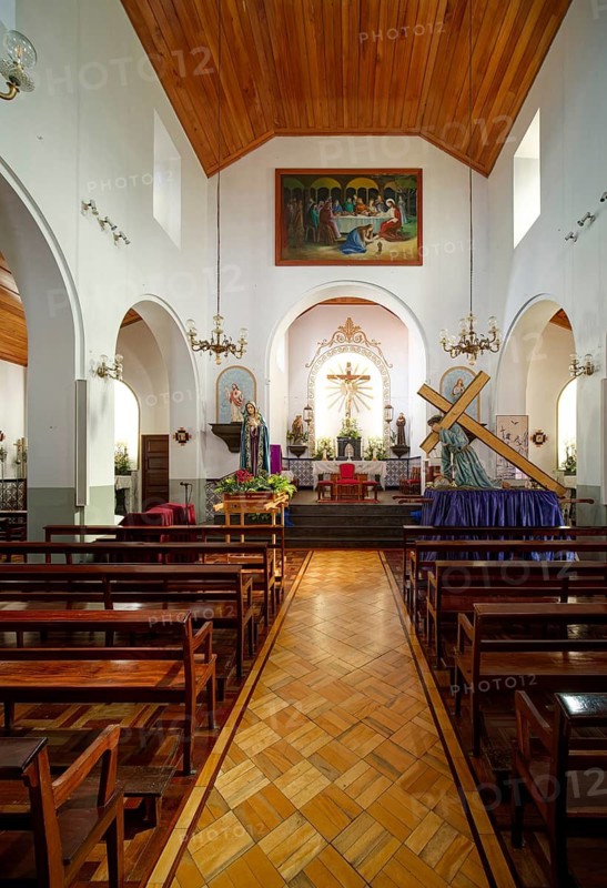 Church of Santa Maria Madalena, interior view, Porto Moniz, Madeira, Portugal