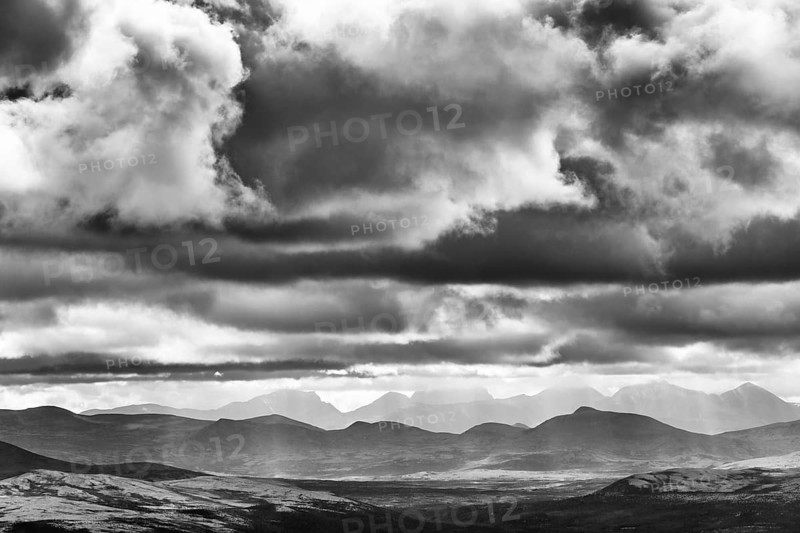 Cloud atmosphere in the mountains, Alvdal Vestfjell, Hedmark, Innlandet, Norway, August 2025