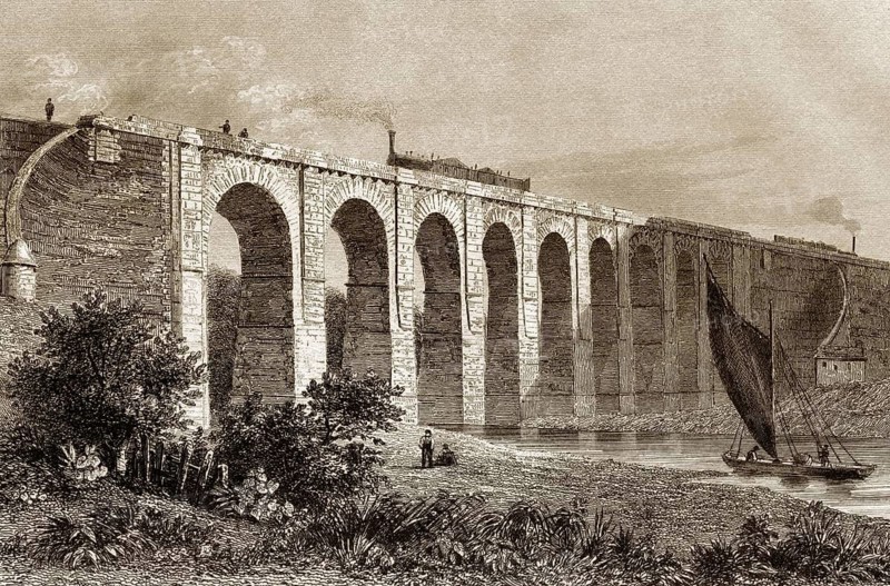 Die Royal Border Bridge, Berwick upon Tweed, Northumberland, England, 19.