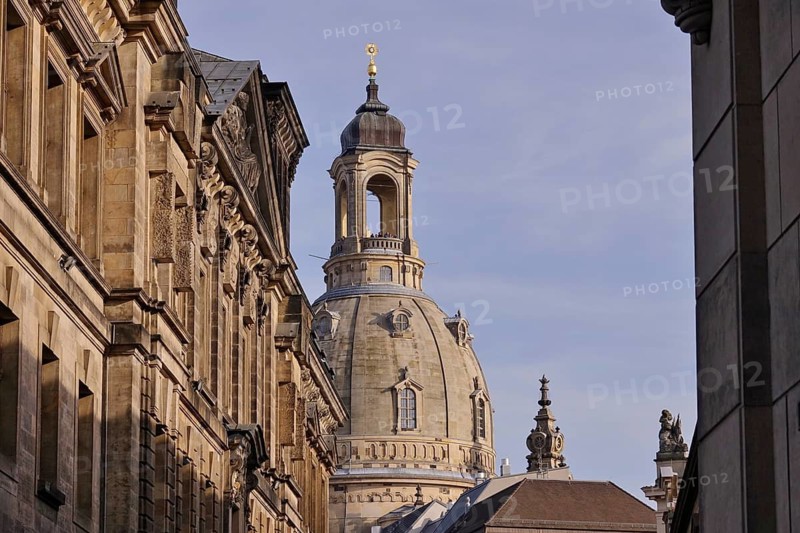 View of the dome of the Church of Our Lady Dresden, Saxony, Germany