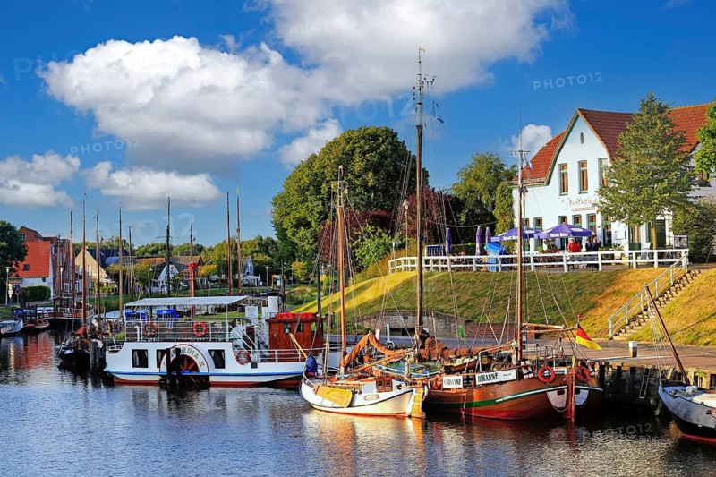 The Port of Carolinensiel, Museumshafen, Lower Saxony, East Frisia, Federal Republic of Germany, East Frisia, Lower Saxony, Federal Republic of Germany