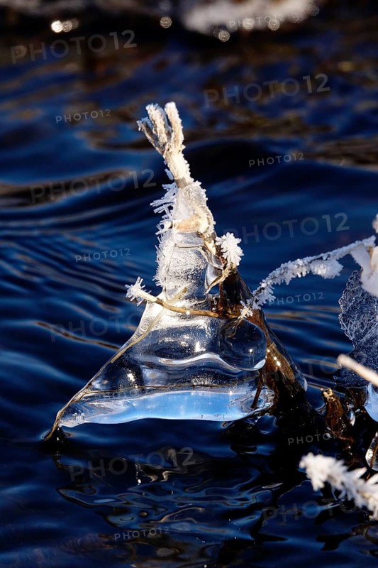 Ice formation, Winter, Germany