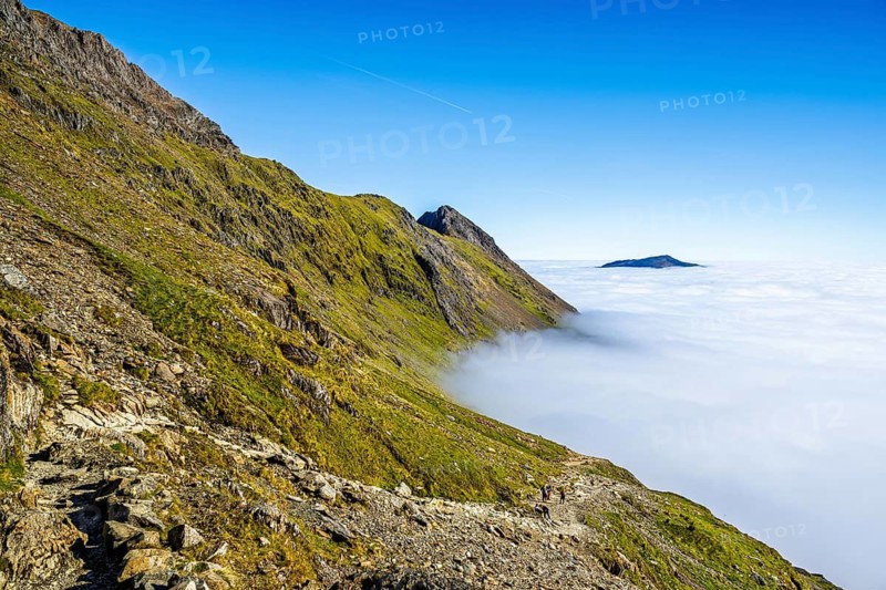 Snowdon Massif, Snowdon Range, Snowdonia, North Wales, UK