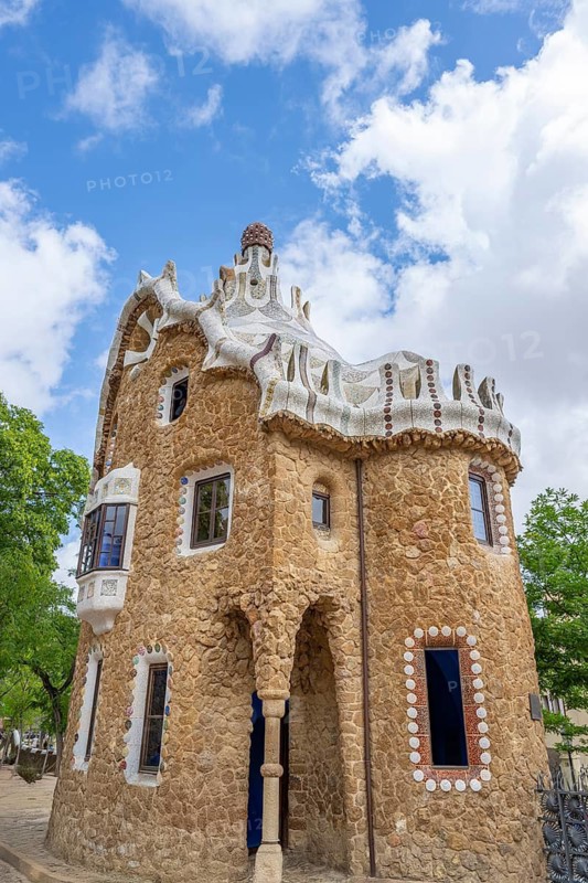 Park Guell by Antonio Gaudi, Park Gueell, Antonio Gaudi architect, Unesco World Heritage Site, Gracia District, Barcelona, Catalonia, Spain