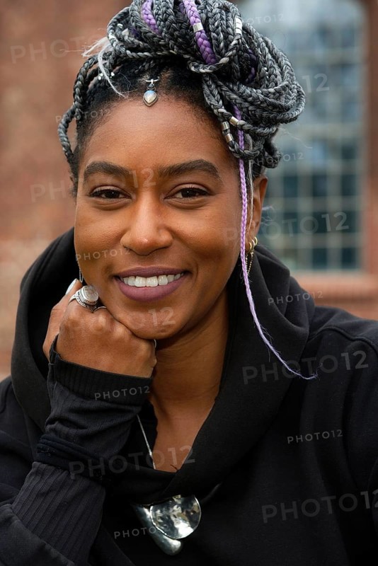 Dominique Fils-Aime, Photocall, Seven Sound Festival at Ofenhaus Am Gaswerk, Bernau near Berlin, 27.03.2026
