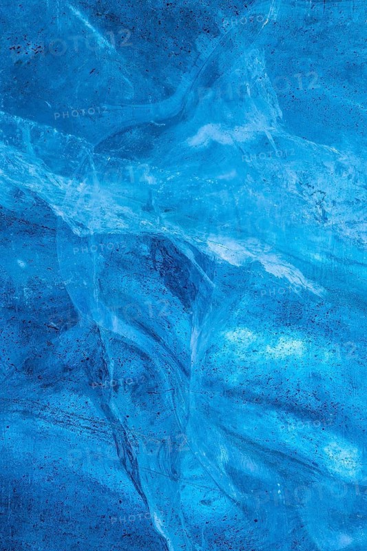 Structures in glacial ice, ice cave, glaciers, Vatnajökull, winter, Iceland, Scandinavia