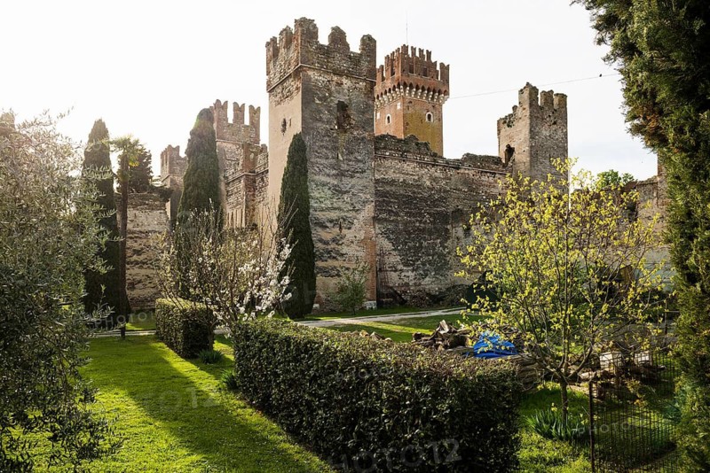 Castello Scaligero, Scaliger Castle, Lazise, Lake Garda, Verona Province, Veneto Region, Italy