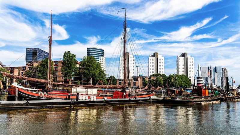 Wijnhaven and Leuvehaven, Rotterdam, The Netherlands
