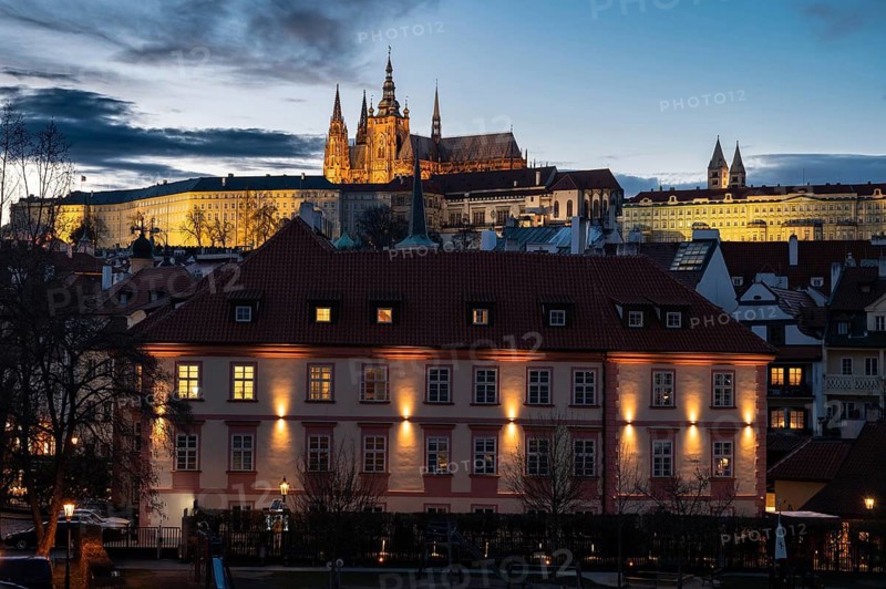 Prague Castle Hradczany view from Charles Bridge