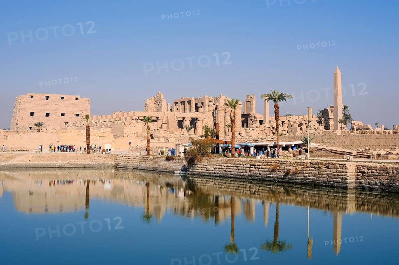 Sacred Lake and Karnak Temple, Luxor, Egypt
