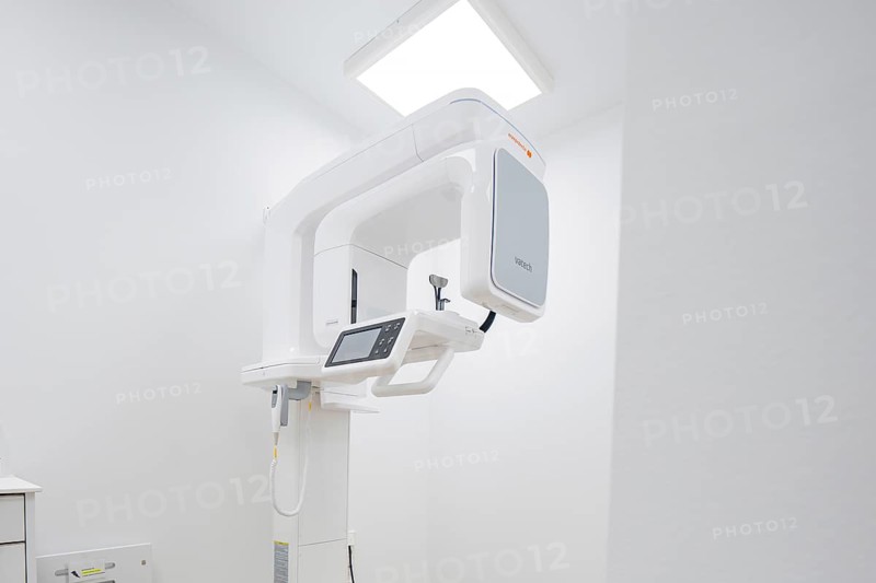 Modern X-ray machine in a bright, minimalistic dental practice, dentist, medical center at the Calw health campus, Germany