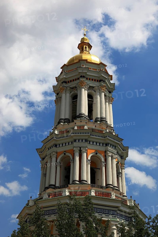The bell tower of the Kiev Cave Monastery, Holy Mary Ascension Monastery, Pecherskaya Lavra, Kiev, Ukraine