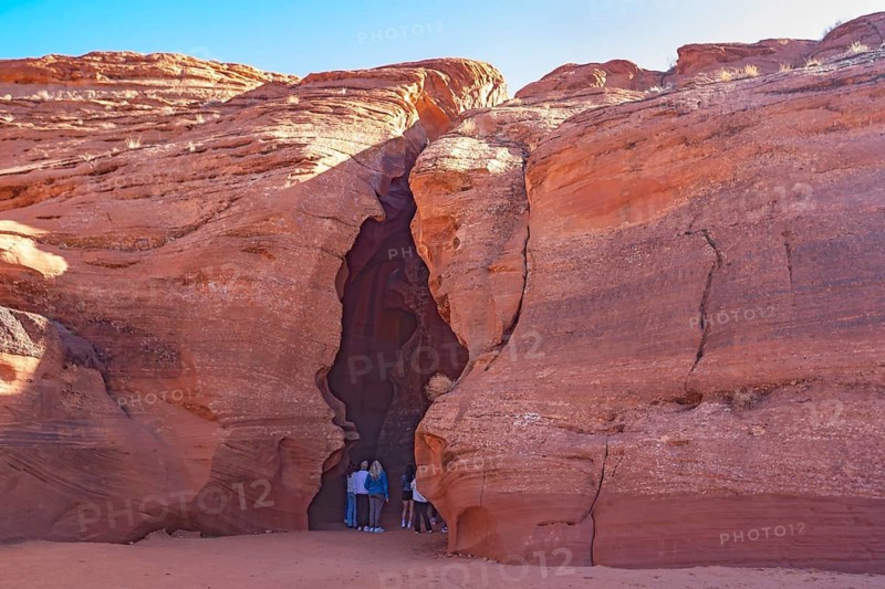 Page, Arizona - Upper Antelope Canyon, one of several scenic slot canyons on the Navajo Nation