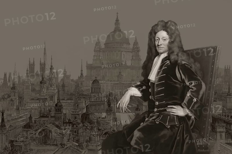 Sir Christopher Michael Wren, 1632, 1723, English architect, compilation of his buildings