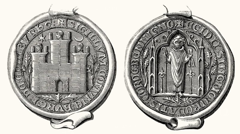 Common Seal of the city of Edinburgh, Scotland, 16th Century