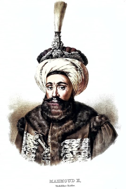 Mahmud II (1785-1839), Sultan of the Ottoman Empire, Historical, digitally restored reproduction from a 19th century original, Record date not stated