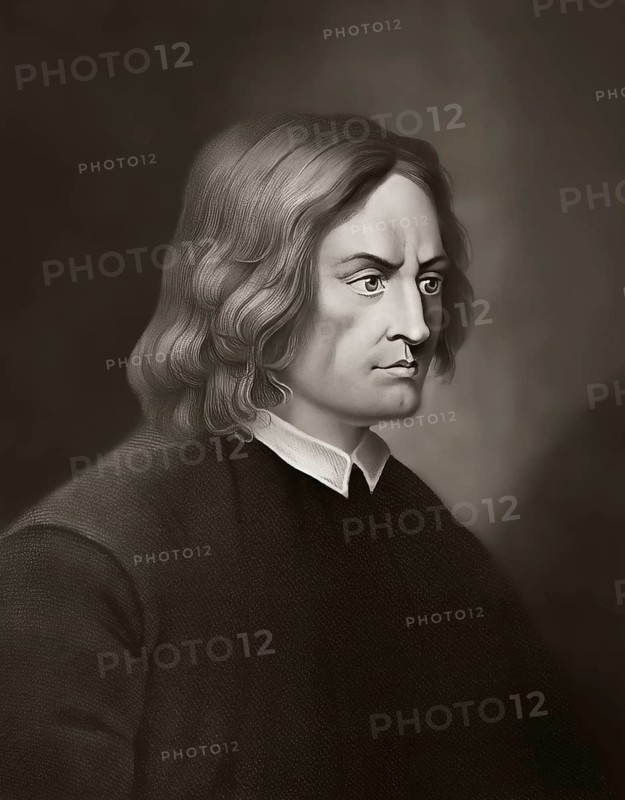 Portrait of Lorenzo I de Medici, or Lorenzo the Magnificent, 1449, 1492, an Italian politician and town lord of Florence, digital edited