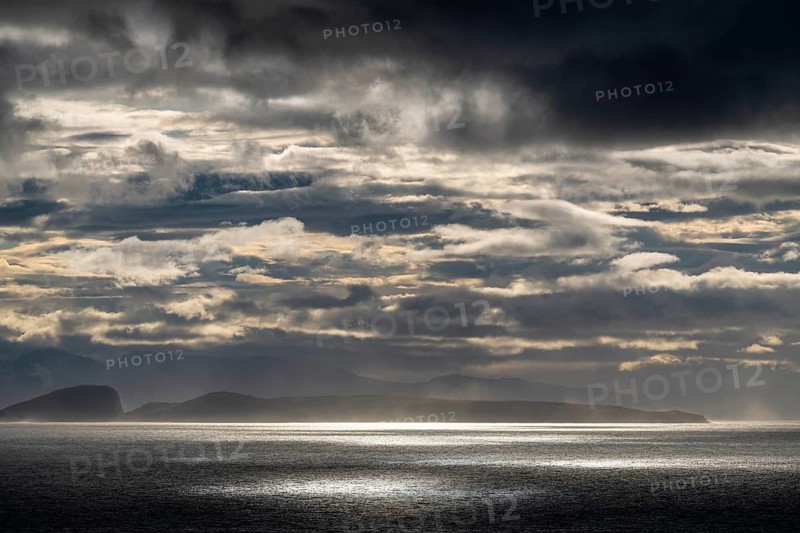 Lighting over the Norwegian European Sea, Söröya, Finnmark, Norway, September 2018