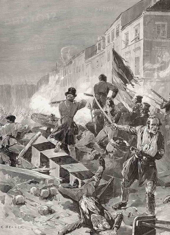 Streetfight in Berlin, Revolutions of 1848