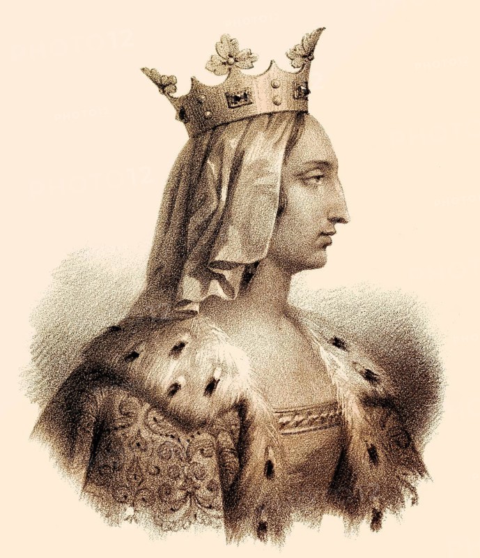 Blanche of Castile, Blanca de Castilla, Blanka von Kastilien, 1188-1252, Queen of France as the wife of Louis VIII.
