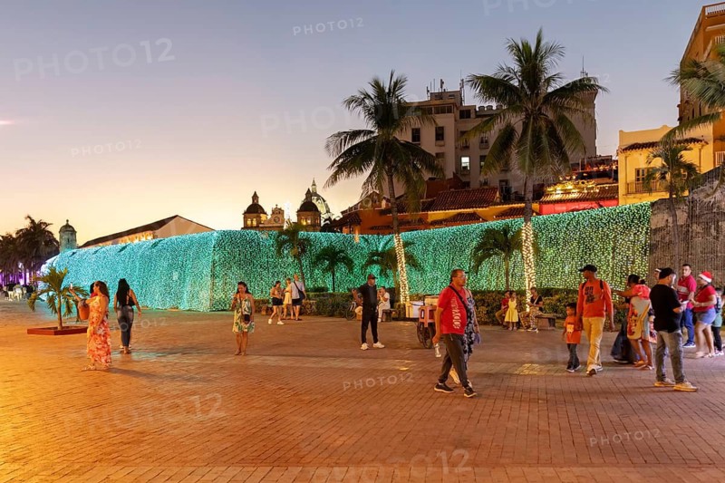 Old city wall, Cartagena, Colombia