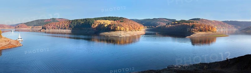 Biggetalsperre reservoir, Attendorn, North Rhine-Westphalia, Germany