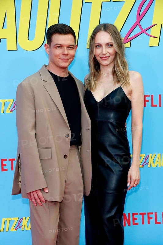 Georg Listing (bassist Tokio Hotel) and his girlfriend Susanne at the premiere of the Kaulitz & Kaulitz (Netflix) reality series at the Delphi cinema in Berlin on 21 June 2024