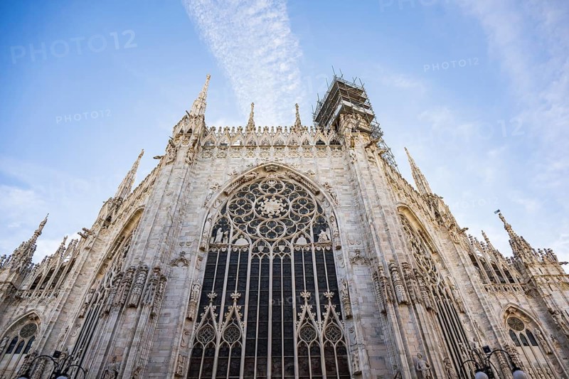 Milan Cathedral on a sunny day, Milan, Italy
