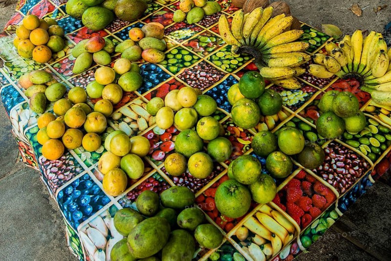 Local fish market, Praslin, Republic of Seychelles, Indian Ocean