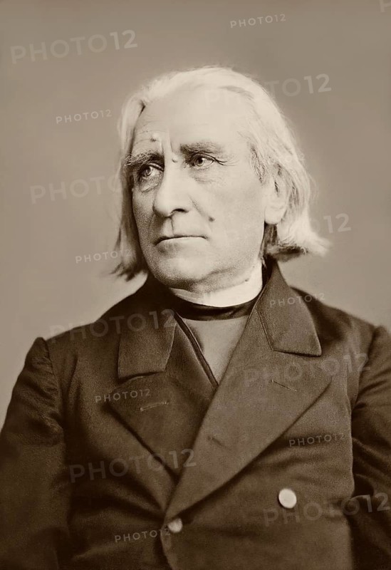 Portrait of Franz Liszt, 1811-1886, Hungarian composer, virtuoso pianist, conductor