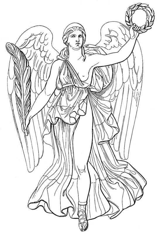 Victoria, the personified goddess of victory in ancient Roman religion