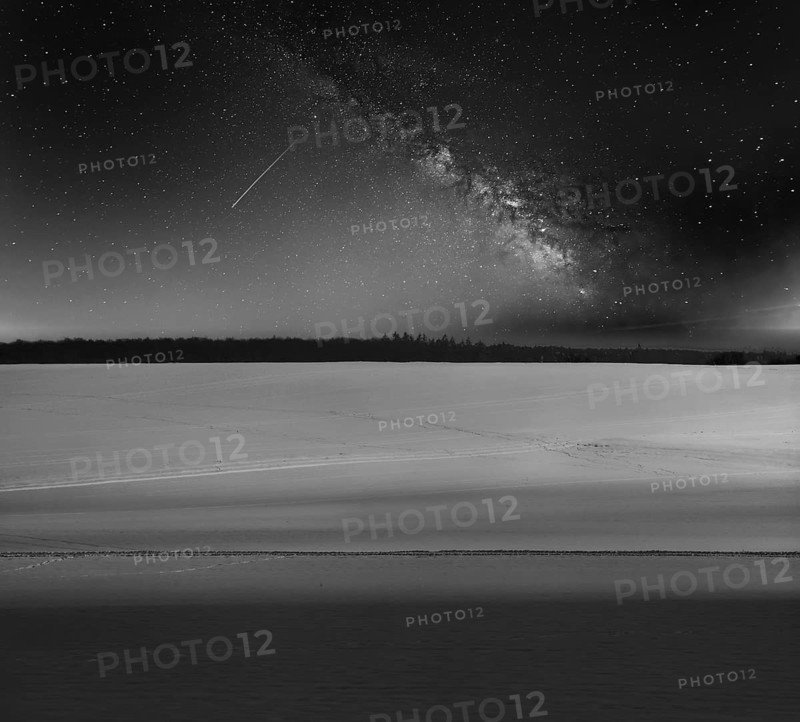 Winterscape near the village of Gewissenruh, Wesertal, Weser Uplands, Weserbergland, Hesse, Germany, digitally altered