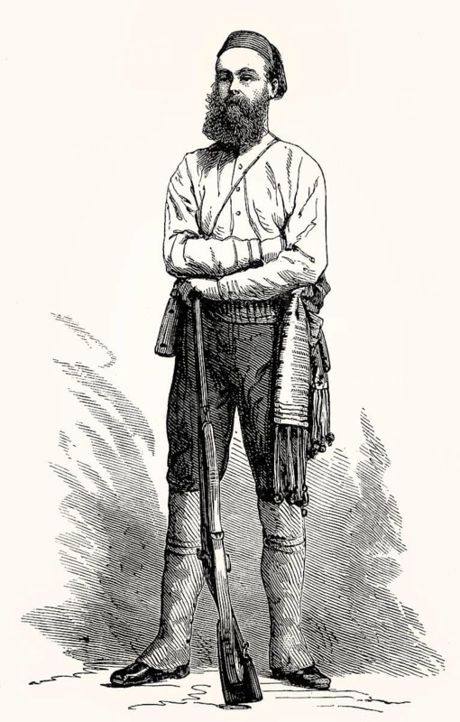 Baron Karl Klaus (Carl Claus) von der Decken, 1833-1865, a German explorer of eastern Africa