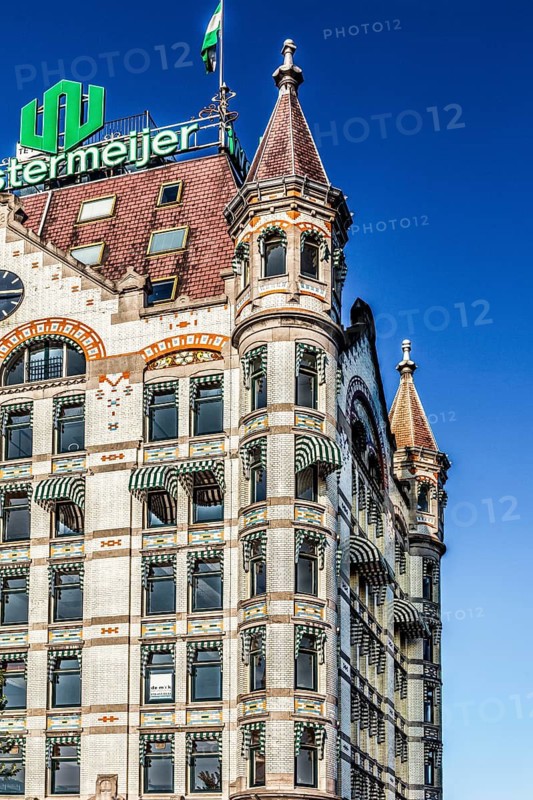Westermeijer building, 1897 white house in eclectic style, historic Oude Haven, Rotterdam, the Netherlands