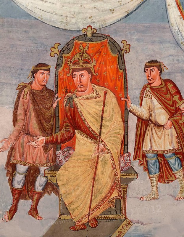Charles the Bald, 823 – 877, emperor of the Carolingian Empire, facsimile of the Vivian Bible