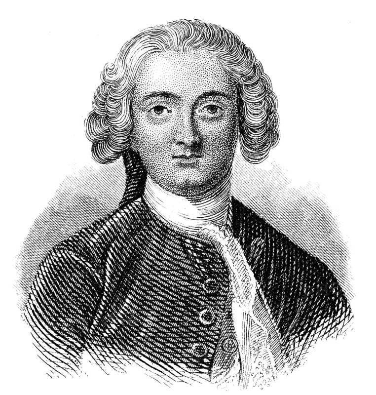 Claude Adrien Helvétius, 1715 - 1771, a French philosopher and littérateur, Claude Adrien Helvétius oder Schweitzer, 1715 - 1771, ein französischer Philosoph des Sensualismus und Materialismus der Aufklärung