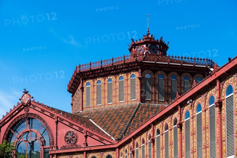 Mercat Sant Antoni in the El Raval neighbourhood, Barcelona, Spain
