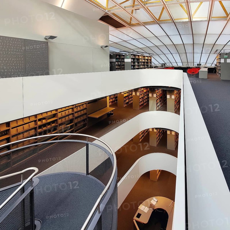 Philologische Bibliothek der Freien Universität Berlin, auch Berlin Brain genannt weil das Gebäude wie ein menschlicher Schädel geformt ist, Deutschland