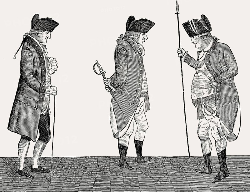 The Edinburgh City Guard after Kay, High Street, Royal Mile, Edinburgh, Scotland, 19th century