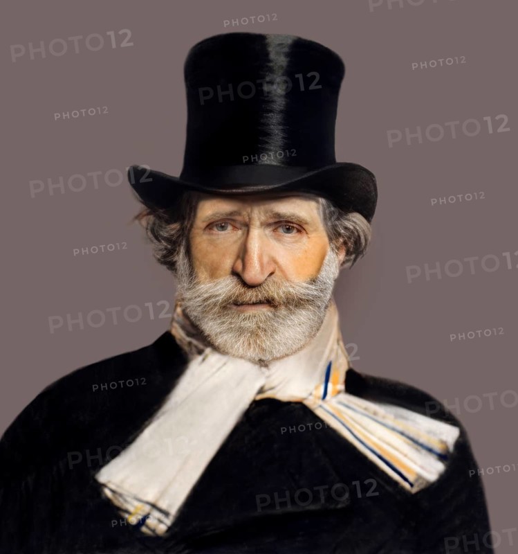 Giuseppe Fortunino Francesco Verdi, 1813 – 1901, Italian composer, digitally edited after a painting of Giovanni Boldini