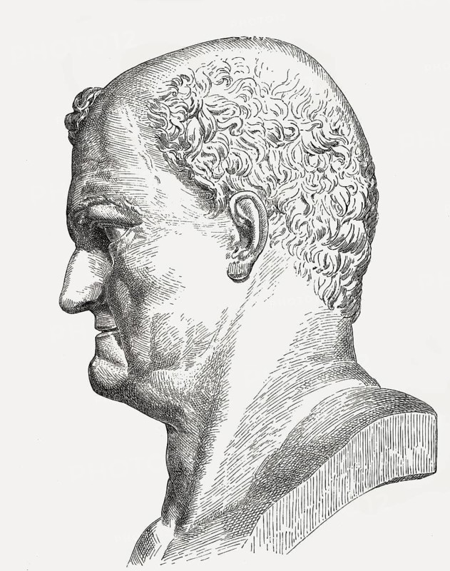 Vespasian or Titus Flavius Caesar Vespasianus Augustus, 9, 79, Roman Emperor from AD 69 to AD 79