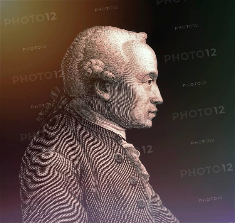 Immanuel Kant, 1724, 1804, German philosopher of the Enlightenment, digitally altered