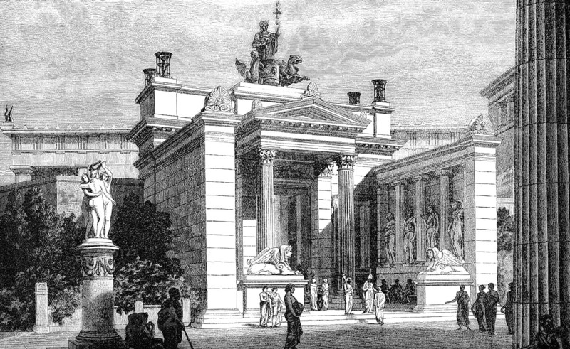 The propylaea of Eleusis or Elefsina in ancient Greece