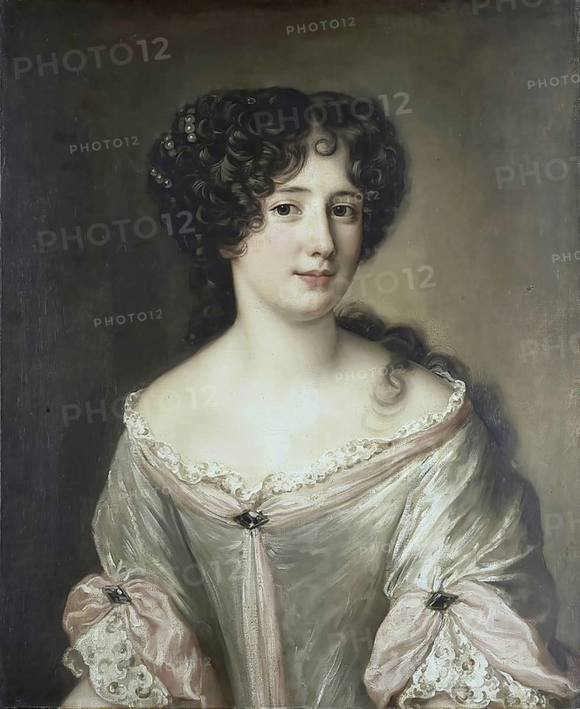 Maria Mancini, 28 August 1639, 11 May 1715, was one of the Mazarinettes and mistress of the French King Louis XIV, Historical, digitally restored reproduction of a 19th century original