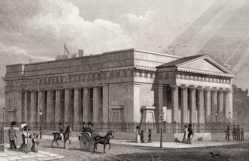 Royal Institution, Royal Scottish Academy, Edinburgh, Scotland, 19th century, from Modern Athens by Th. H. Shepherd