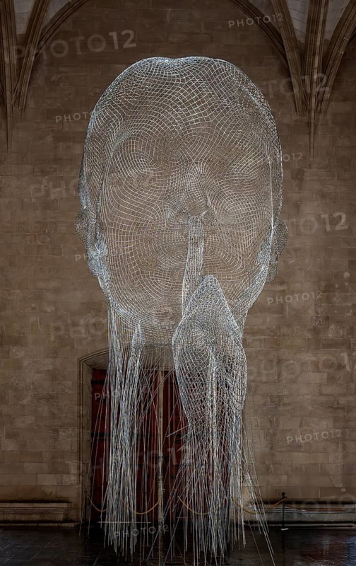 Jaume Plensa, art exhibition in the halls of La Llotja, former trade exchange, Palma de Majorca, Spain